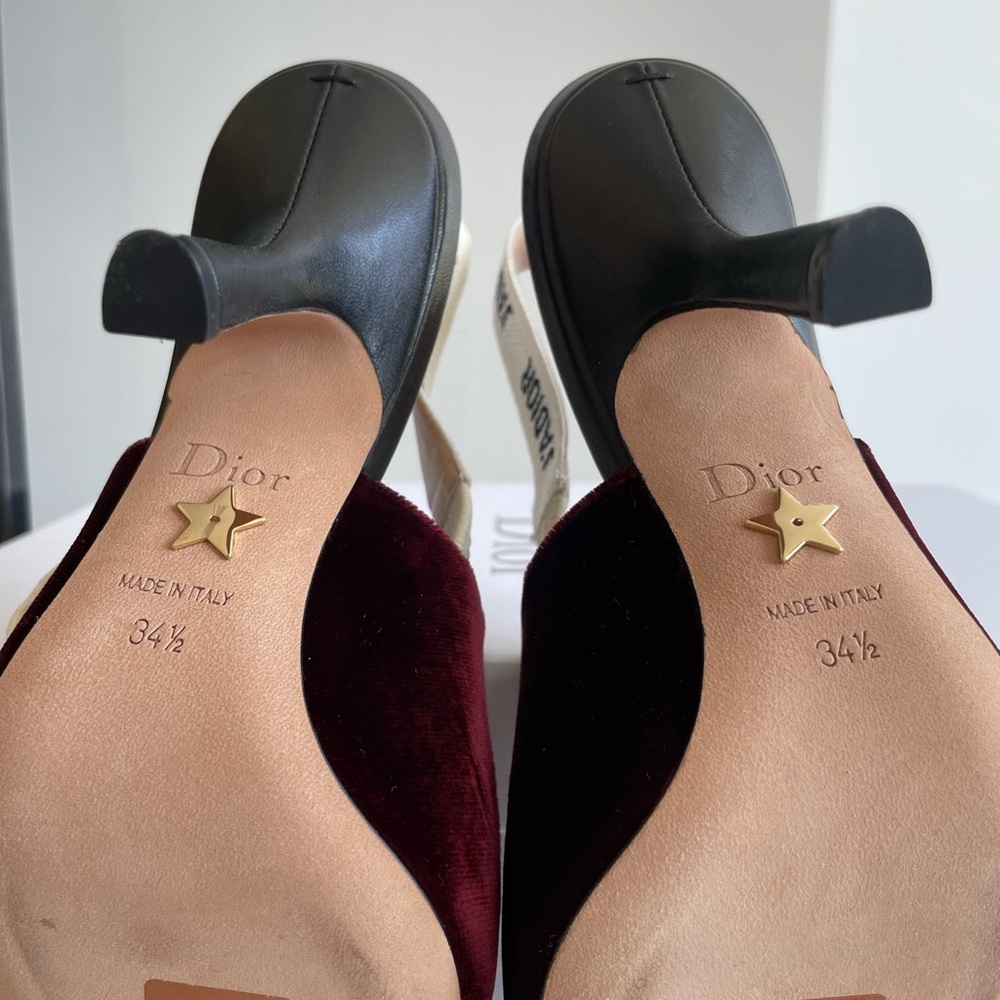 Dior J’Adior Slingback Heels Deep Amaran 34.5 - Picture 7 of 12